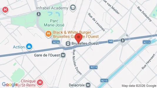 Apartments for rent i Brussels Sint-Jans-Molenbeek - kort over placeringen