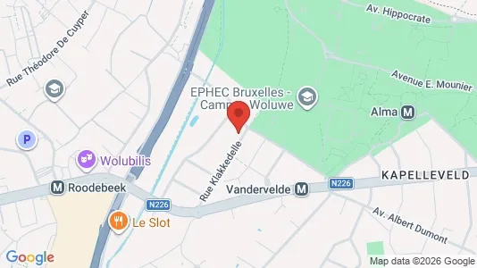 Apartments for rent i Brussels Sint-Lambrechts-Woluwe - kort over placeringen