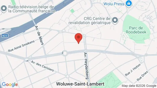 Apartments for rent i Brussels Sint-Lambrechts-Woluwe - kort over placeringen