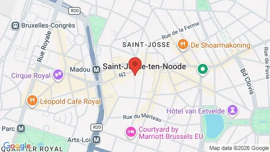 Apartments for rent i Brussels Sint-Joost-ten-Node - kort over placeringen