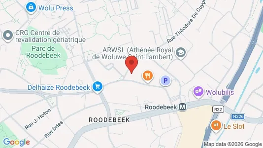 Apartments for rent i Brussels Sint-Lambrechts-Woluwe - kort over placeringen