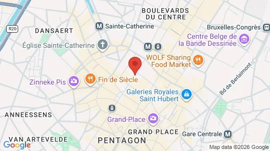Apartments for rent i Stad Brussel - kort over placeringen