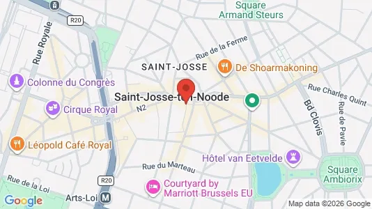 Apartments for rent i Brussels Sint-Joost-ten-Node - kort over placeringen