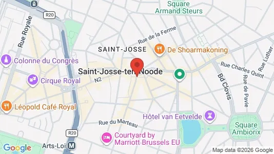 Apartments for rent i Brussels Sint-Joost-ten-Node - kort over placeringen