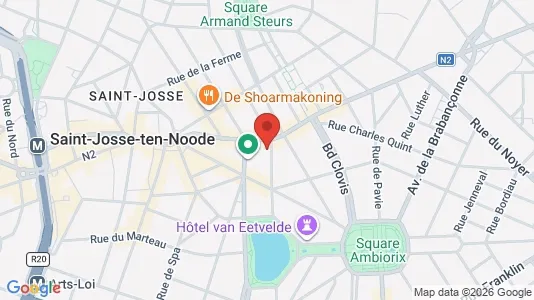 Apartments for rent i Brussels Sint-Joost-ten-Node - kort over placeringen