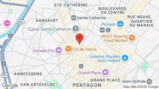 Apartments for rent i Stad Brussel - kort over placeringen