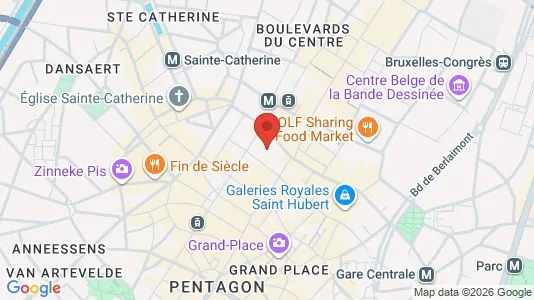 Apartments for rent i Stad Brussel - kort over placeringen