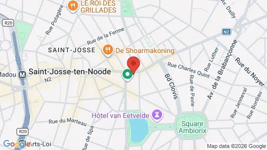 Apartments for rent i Brussels Sint-Joost-ten-Node - kort over placeringen