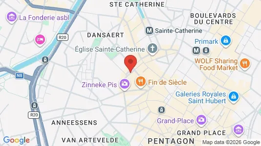 Apartments for rent i Stad Brussel - kort over placeringen