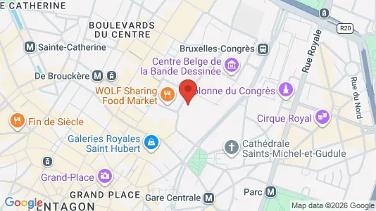 Apartments for rent i Stad Brussel - kort over placeringen