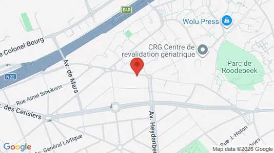 Apartments for rent i Brussels Sint-Lambrechts-Woluwe - kort over placeringen