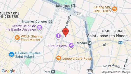 Apartments for rent i Stad Brussel - kort over placeringen