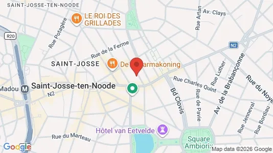 Apartments for rent i Brussels Sint-Joost-ten-Node - kort over placeringen
