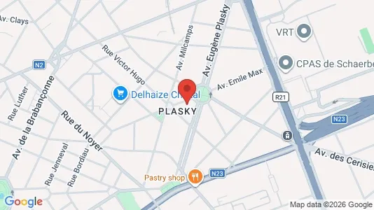 Apartments for rent i Brussels Schaarbeek - kort over placeringen