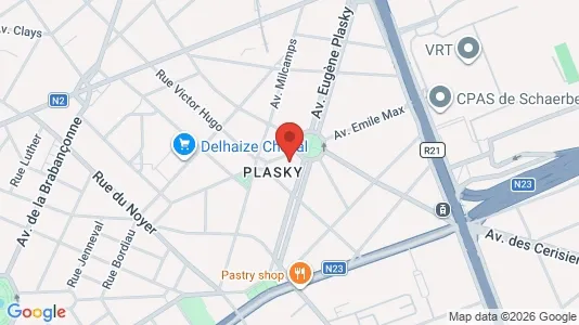 Apartments for rent i Brussels Schaarbeek - kort over placeringen