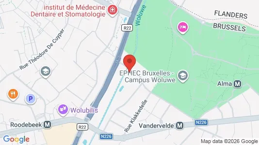 Apartments for rent i Brussels Sint-Lambrechts-Woluwe - kort over placeringen