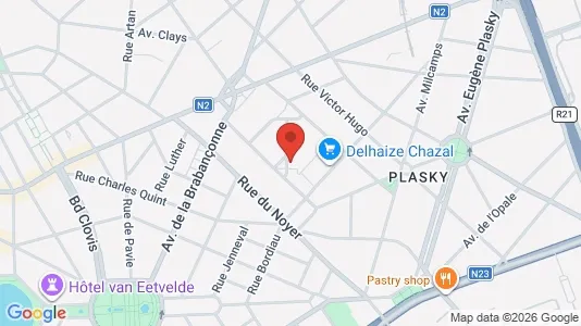 Apartments for rent i Brussels Schaarbeek - kort over placeringen