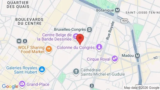 Apartments for rent i Stad Brussel - kort over placeringen