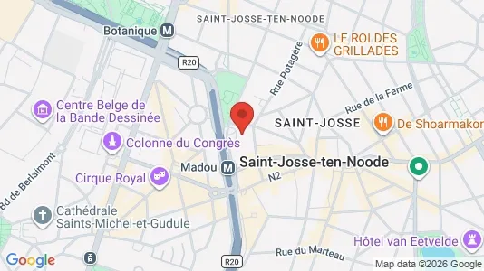 Apartments for rent i Brussels Sint-Joost-ten-Node - kort over placeringen