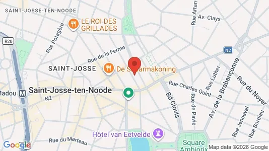 Apartments for rent i Brussels Sint-Joost-ten-Node - kort over placeringen