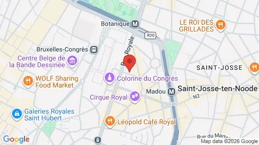 Apartments for rent i Stad Brussel - kort over placeringen