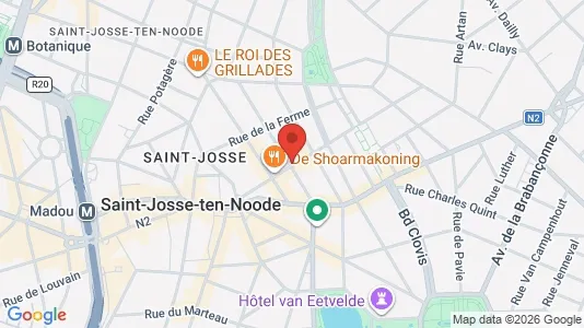 Apartments for rent i Brussels Sint-Joost-ten-Node - kort over placeringen