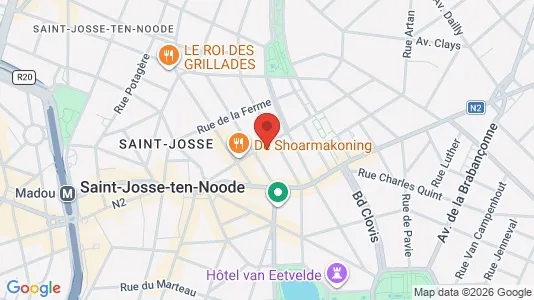 Apartments for rent i Brussels Sint-Joost-ten-Node - kort over placeringen