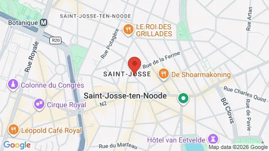 Apartments for rent i Brussels Sint-Joost-ten-Node - kort over placeringen