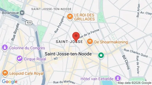 Apartments for rent i Brussels Sint-Joost-ten-Node - kort over placeringen