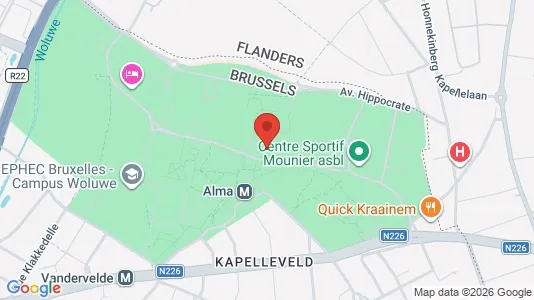 Apartments for rent i Brussels Sint-Lambrechts-Woluwe - kort over placeringen