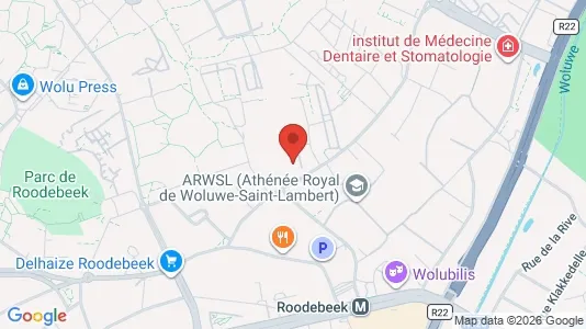 Apartments for rent i Brussels Sint-Lambrechts-Woluwe - kort over placeringen