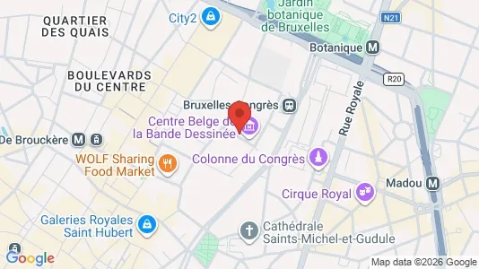Apartments for rent i Stad Brussel - kort over placeringen