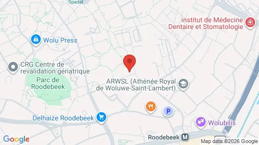 Apartments for rent i Brussels Sint-Lambrechts-Woluwe - kort over placeringen