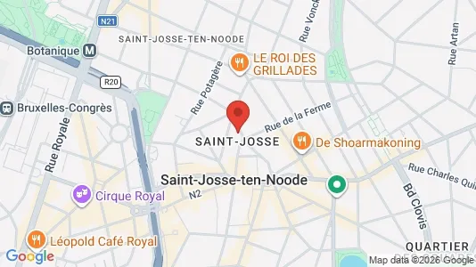 Apartments for rent i Brussels Sint-Joost-ten-Node - kort over placeringen
