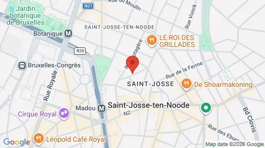 Apartments for rent i Brussels Sint-Joost-ten-Node - kort over placeringen