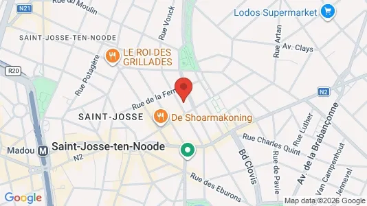 Apartments for rent i Brussels Sint-Joost-ten-Node - kort over placeringen