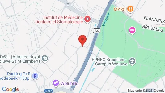 Apartments for rent i Brussels Sint-Lambrechts-Woluwe - kort over placeringen