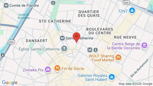 Apartments for rent i Stad Brussel - kort over placeringen