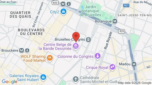 Apartments for rent i Stad Brussel - kort over placeringen