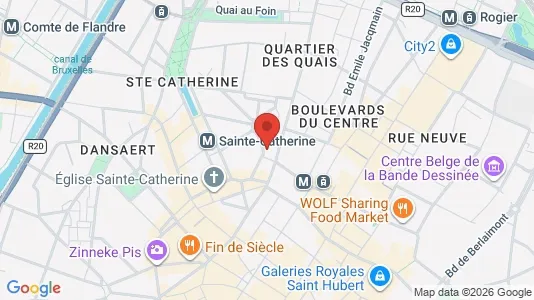 Apartments for rent i Stad Brussel - kort over placeringen