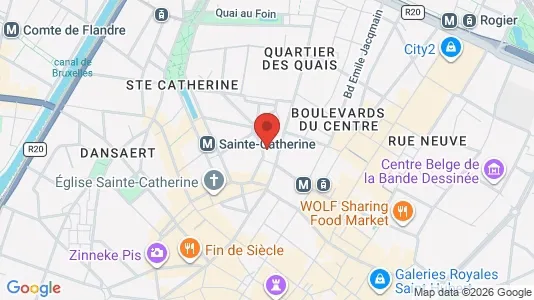 Apartments for rent i Stad Brussel - kort over placeringen