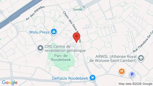 Apartments for rent i Brussels Sint-Lambrechts-Woluwe - kort over placeringen