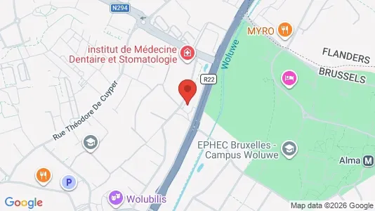 Apartments for rent i Brussels Sint-Lambrechts-Woluwe - kort over placeringen