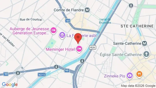 Apartments for rent i Brussels Sint-Jans-Molenbeek - kort over placeringen