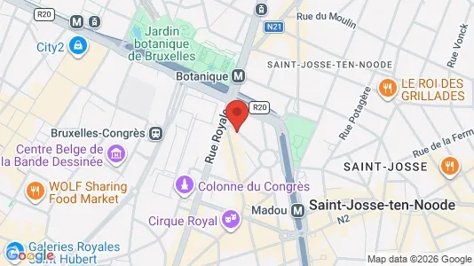 Apartments for rent i Stad Brussel - kort over placeringen