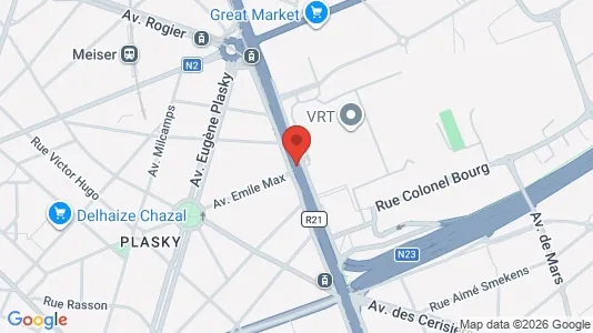 Apartments for rent i Brussels Schaarbeek - kort over placeringen