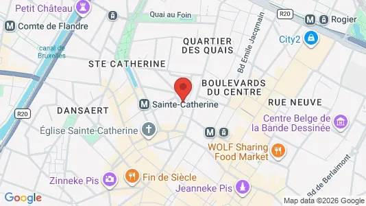 Apartments for rent i Stad Brussel - kort over placeringen