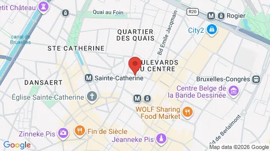 Apartments for rent i Stad Brussel - kort over placeringen
