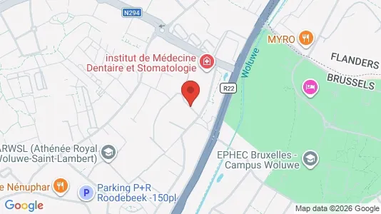 Apartments for rent i Brussels Sint-Lambrechts-Woluwe - kort over placeringen