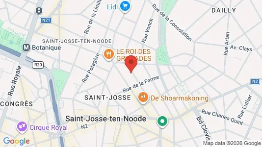 Apartments for rent i Brussels Sint-Joost-ten-Node - kort over placeringen